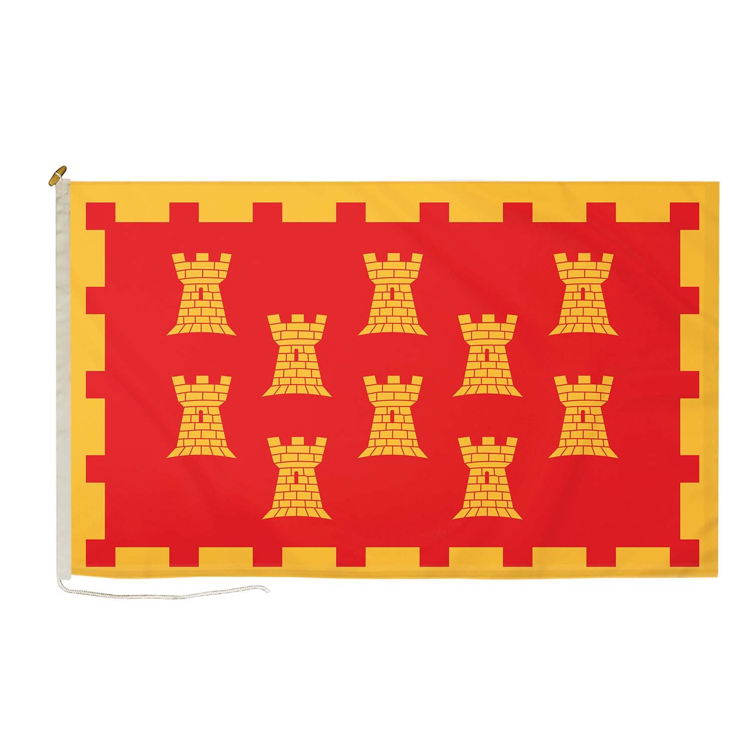 DuraFlag Manchester Small Courtesy 20x12" Rope and Toggled Premium Quality 50x30cm Flag