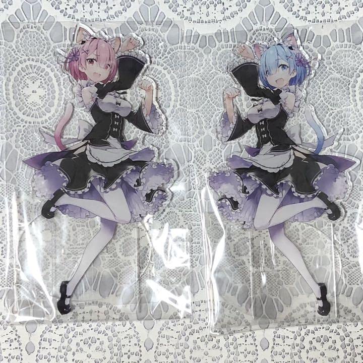 Amazon.co.jp: リゼロ レム ラム アクリルスタンド アクスタ 猫耳 