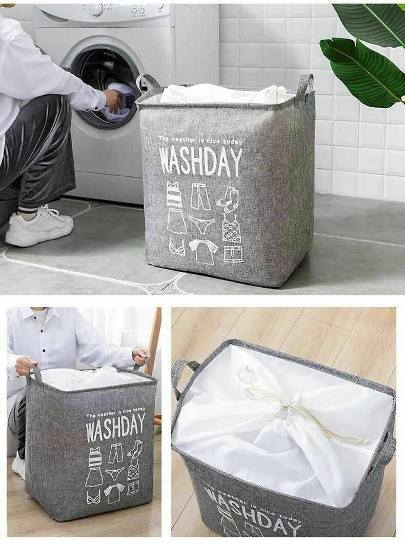 Cesto Biancheria Pieghevole Bosdontek 75L – Grigio Scuro, Struttura Autoportante, Manici Rinforzati, Ideale Per Lavanderia E Dormitorio (40x32x60 Cm)
