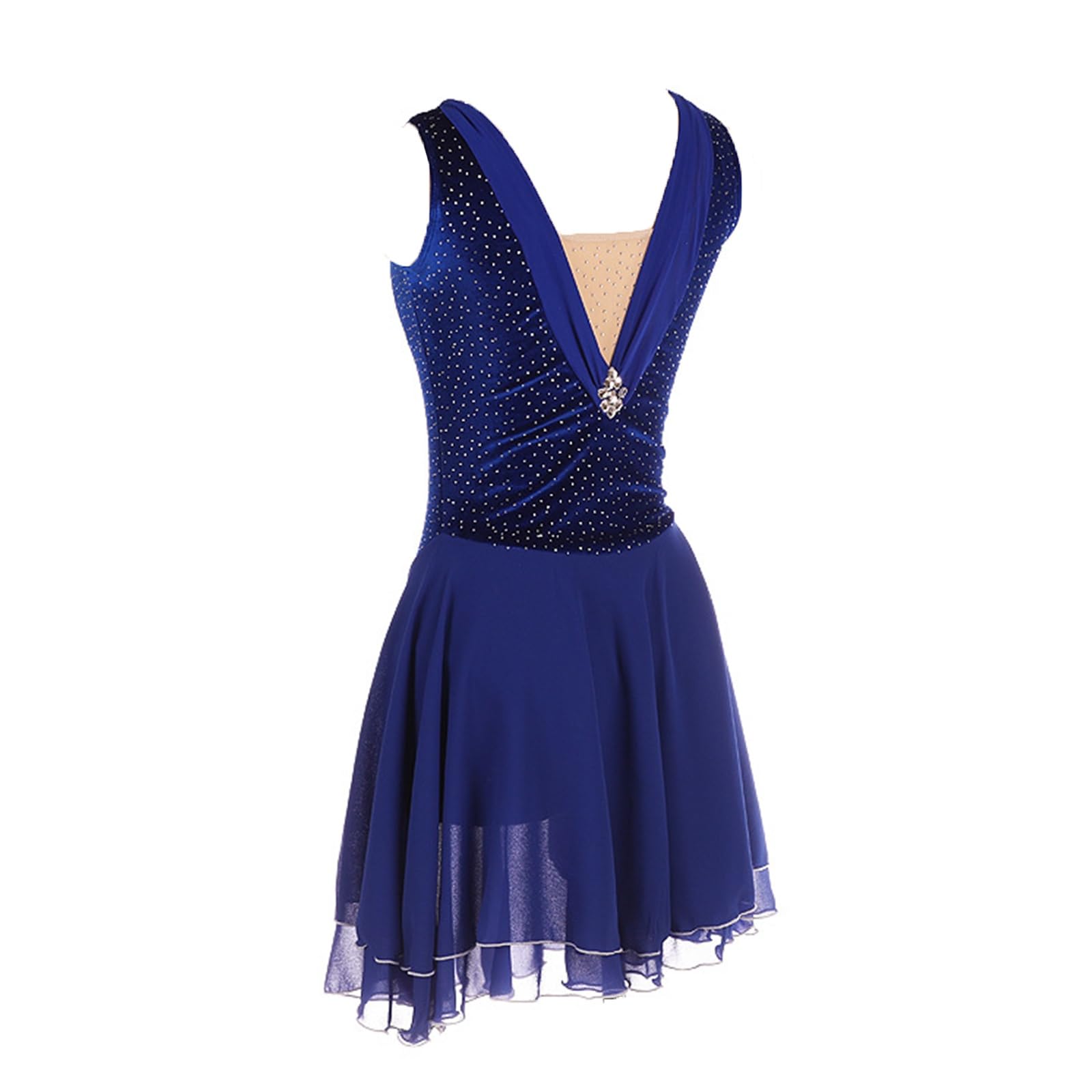 Eiskunstlaufkleid Damen Mädchen Übungs-Tutu Tanzkleid Eiskunstlauf-Wettkampfkostüm
