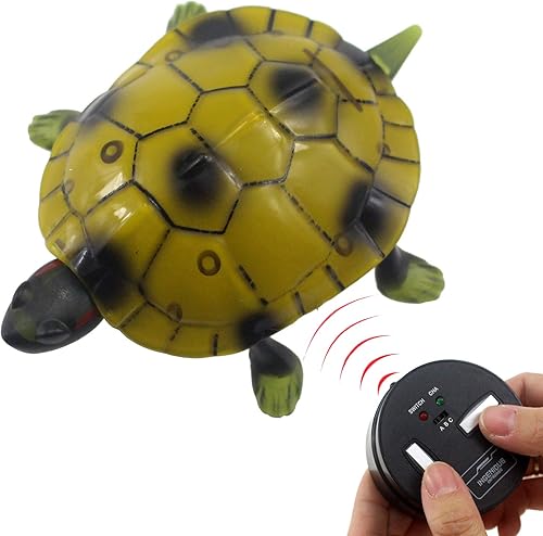 Tipmant Tortuga RC IR Control remoto Tortuga Crawl Vehcile Electric Animal Toy realista para niños pequeños regalos de cumpleaños (marrón)