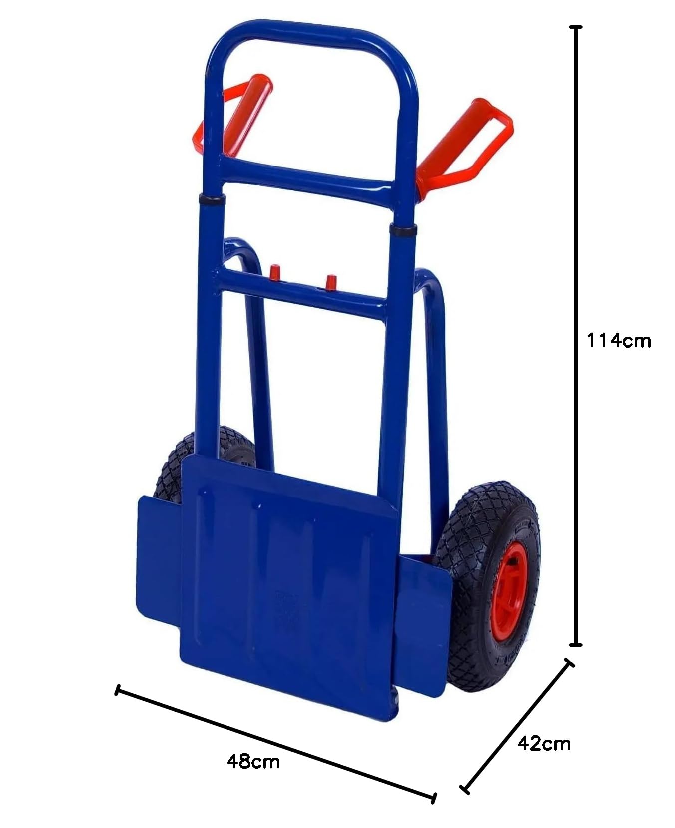 Klappbare und ausziehbare Sackkarre - max. 200kg Treppensteiger Faltbar für Werkstatt Lager Treppensackkarre, Karre, Transportkarre, Stapelkarre, mit 2X Sackkarrenrad Luftbereifung