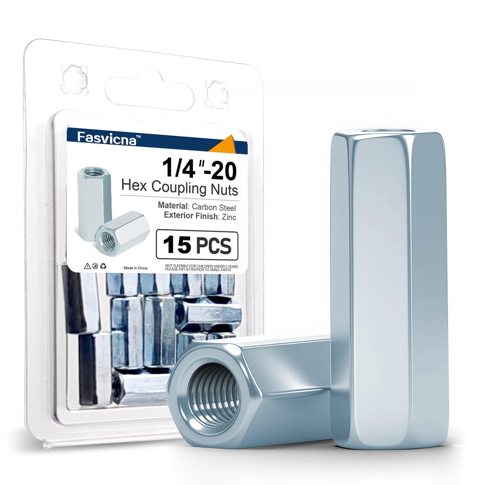 Carbon Steel Coupling Nuts - Extend Rods & Studs -9 Carbon Steel Coupling Nuts - Extend Rods & Studs -9
