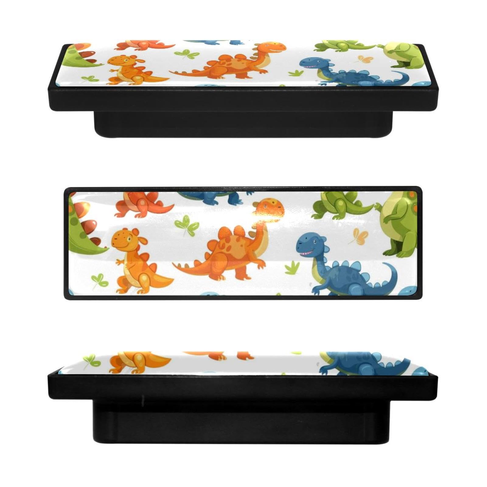 Boutons de placard dinosaure forme rectangulaire déco chambre
