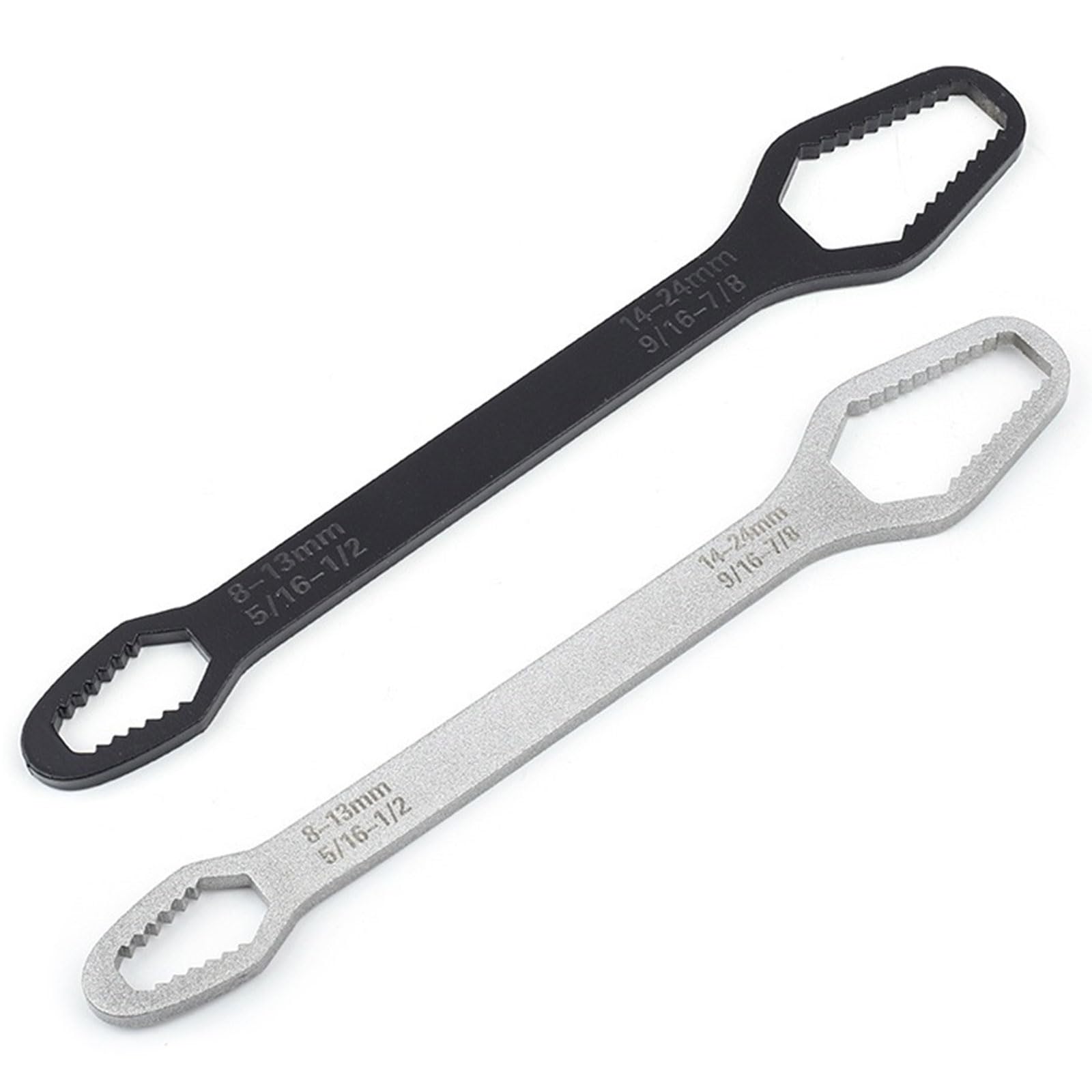 Kaeltsyn 2Pcs 8-24Mm Double End Box Wrench Hexagon Double End Wrench Screw Nut Tool For Professional Repair Accessories Bicycles Maintenance Tool