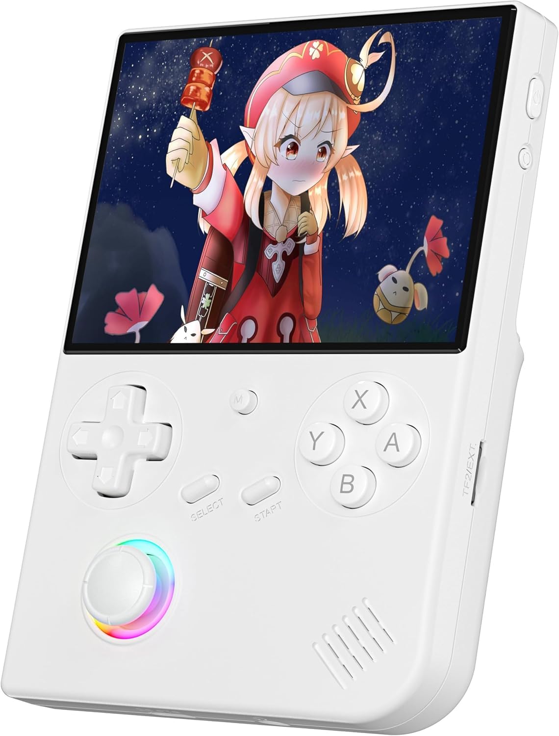 RG40XXV Console di gioco portatile retrò con schermo IPS da 4 pollici 64G TF Card sistema Linux e batteria 3200mAh supporta WiFi 5G Bluetooth 4.2 HDMI bianco