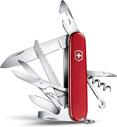 Victorinox, Huntsman, Navaja Multiuso Suiza, Cuchillo bolsillo, Regalo, 15 Funciones,