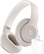 Beats Studio Pro Bluetooth Noise Cancelling Headphones with Apple 20W USB-C Power Adapter - Sandstone