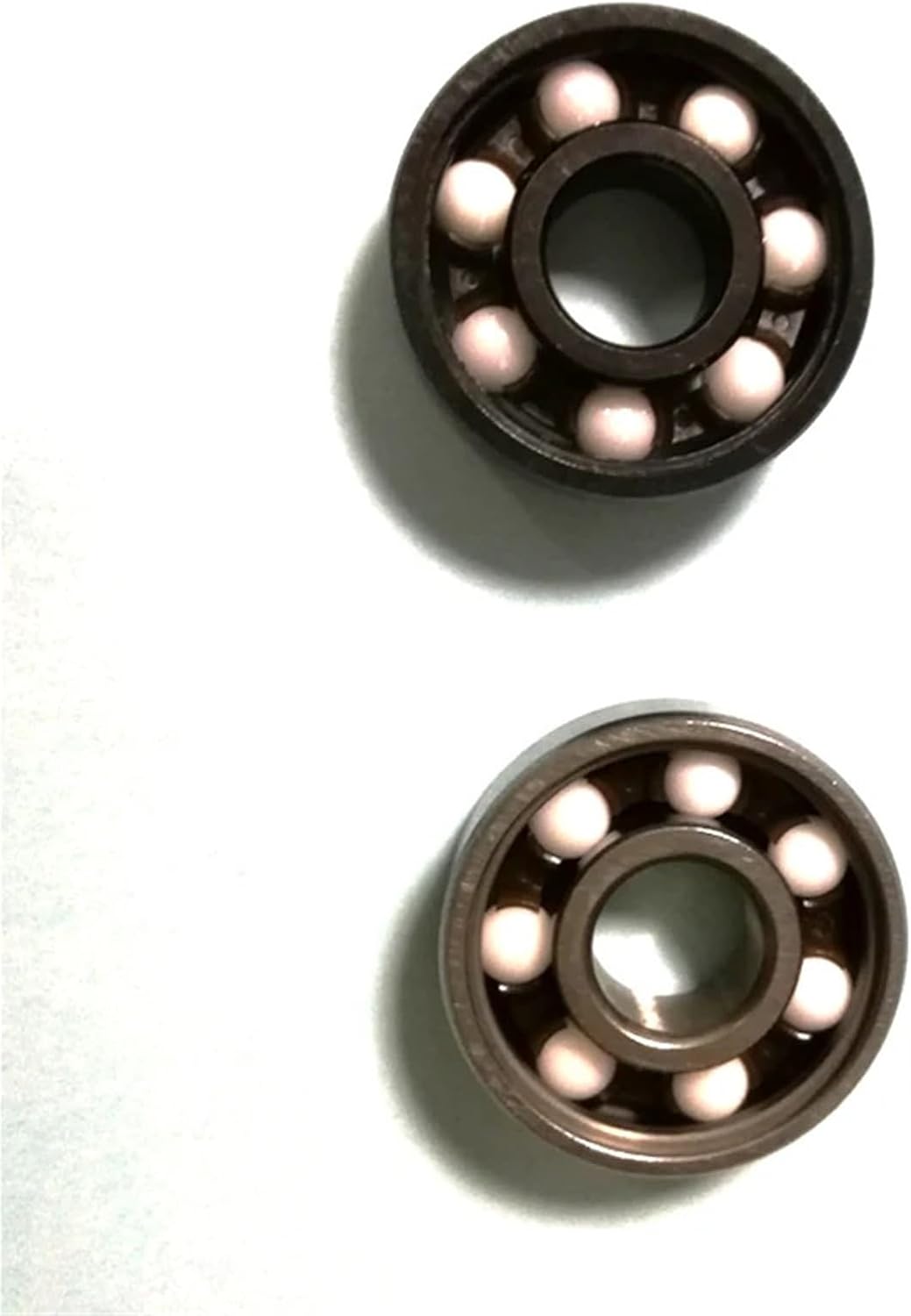 10pcs 608RS Ceramic Ball Inline Roller Skate Wheel Bearing ABEC 11 Anti-Rust Skateboard Wheel Bearing 608 RS 8x22x7mm Shaft(Black)