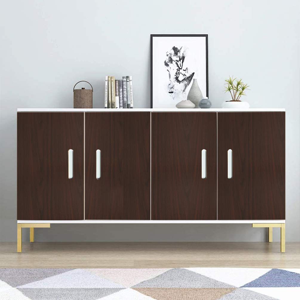 Papier Peint Autocollant En Bois De Noyer Foncé