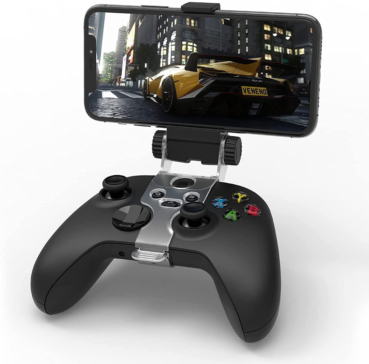 TCOS TECH Xbox Series X Series S Xbox One Controller Mobile Phone Gaming Clip Mount Holder Mobile Phone Stand Clamp for Xbox Series S/X and Xbox One Controller