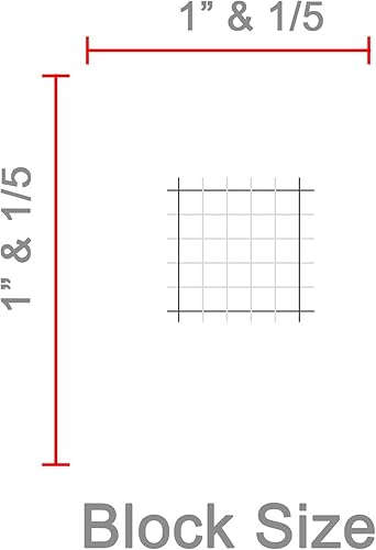 Miniatura 4 de Solo papel - Papel cuadriculado de 1 pulgada y 1/5 pulgadas a rayas (24 x 36)