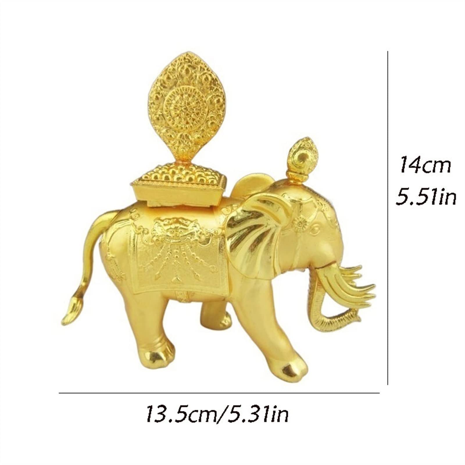 Figurine di Feng Shui Fengshui Elefante Scultura Culto Elefante Ornamenti Decorazioni da Tavolo for Studio Portico Ufficio Ricchezza Fortunato Decorazione