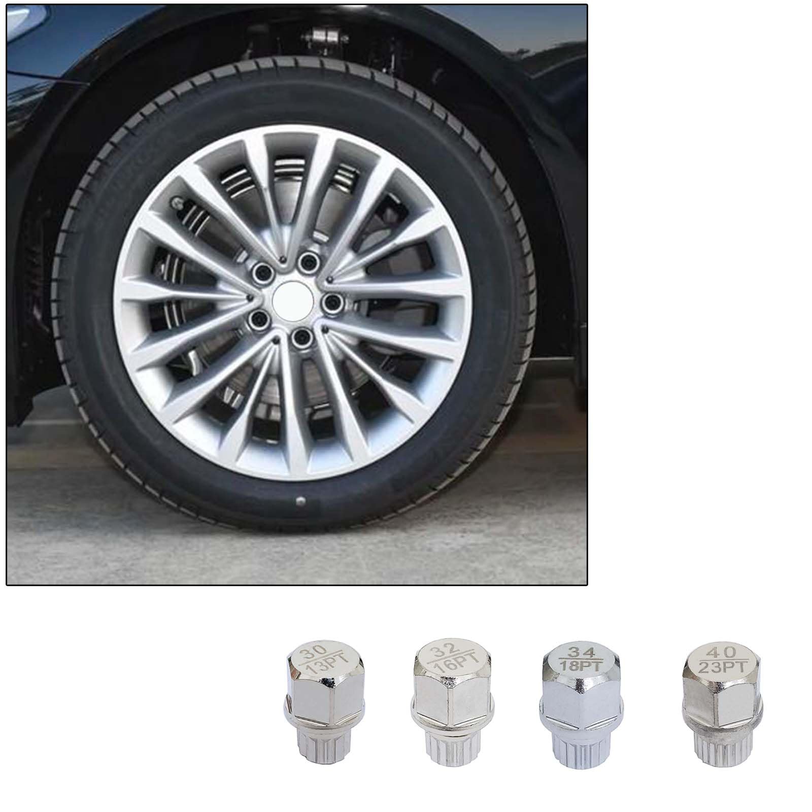 BMW Car Wheel Lock Key Locking Lug Nut Removal Tools Anti Theft 32/16PT