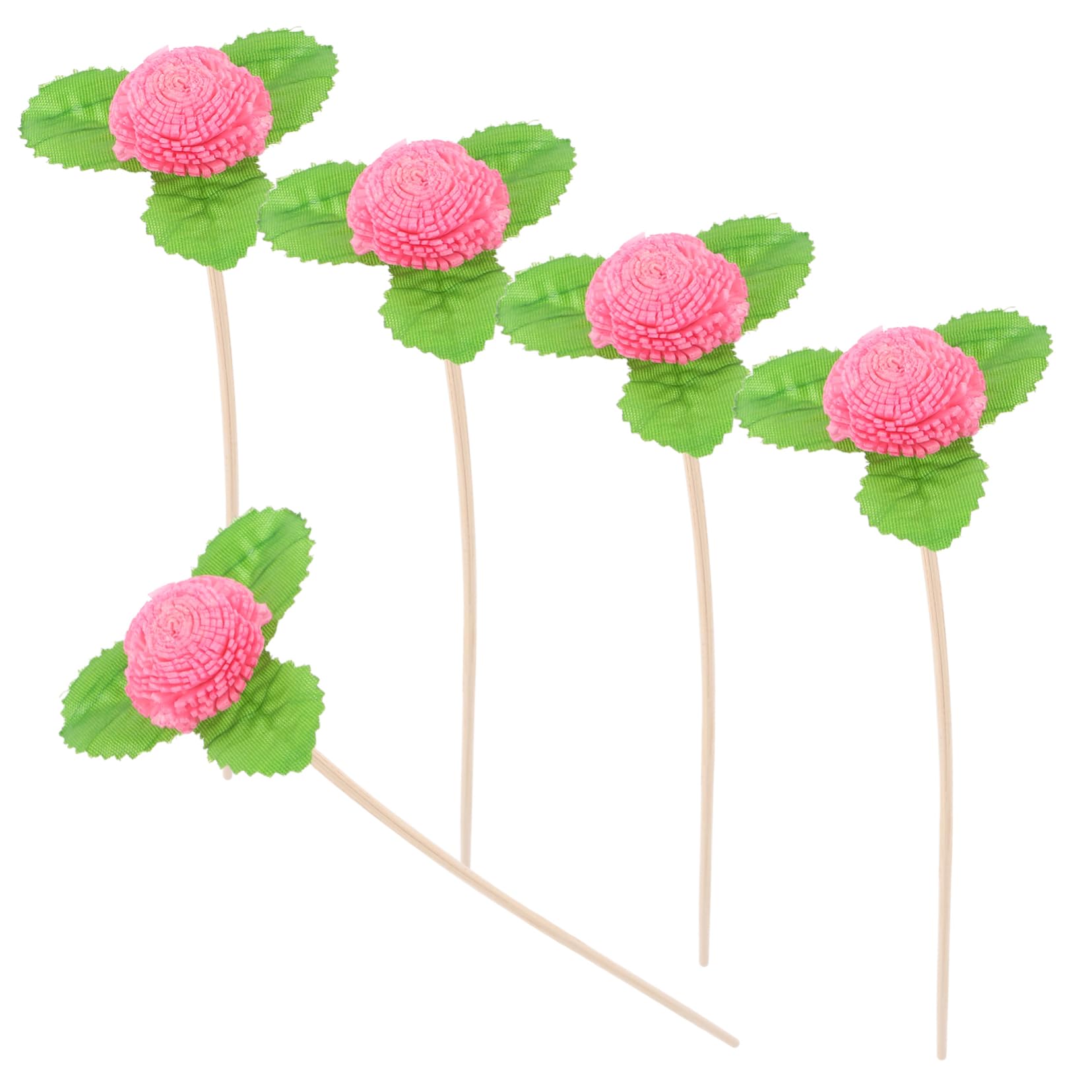 Bâtonnets Diffuseurs Floraux Lot de 5 en Rotin et Bois sans Flamme
