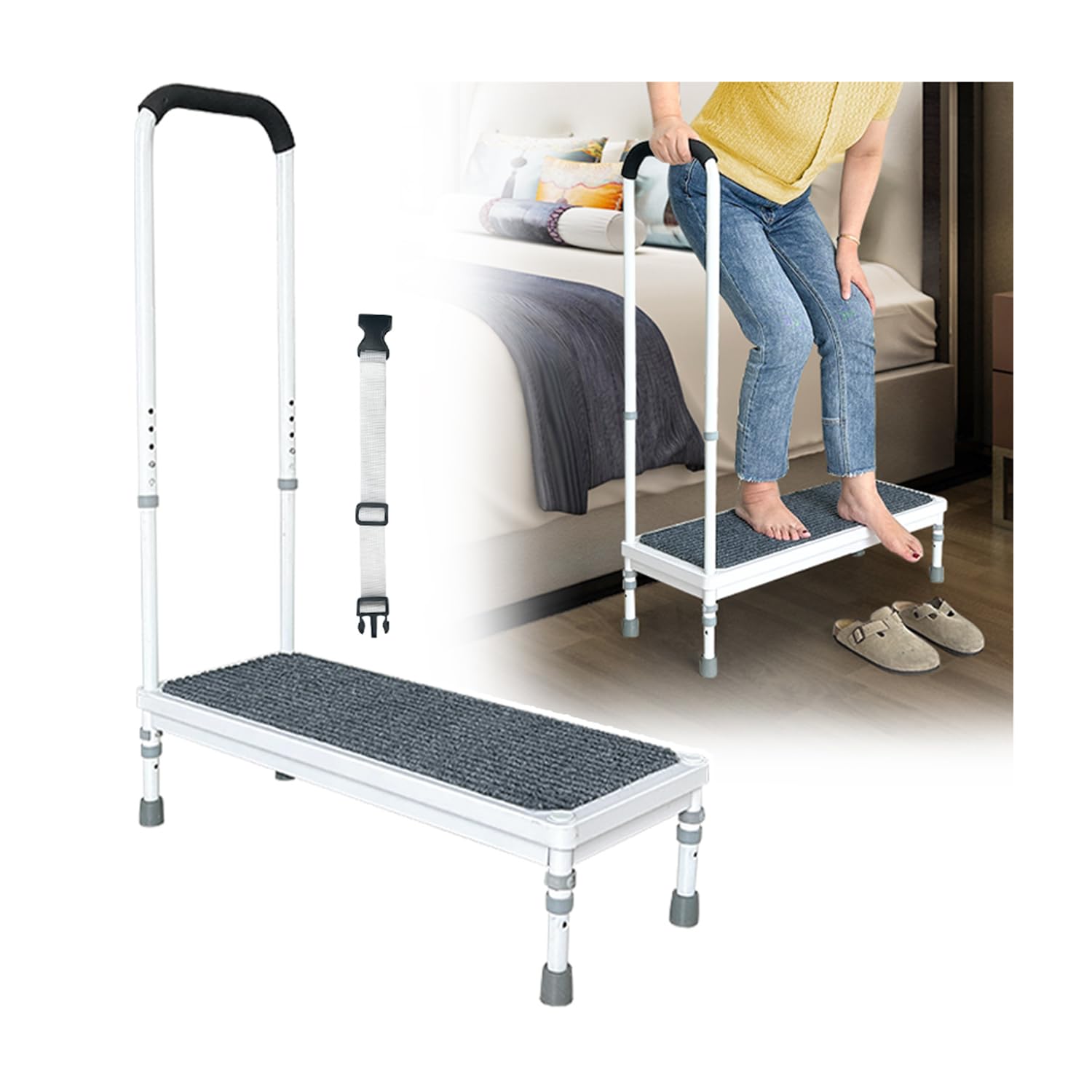 Amazon.com: NEAUDE Step Stool with Handle for Elderly Adults