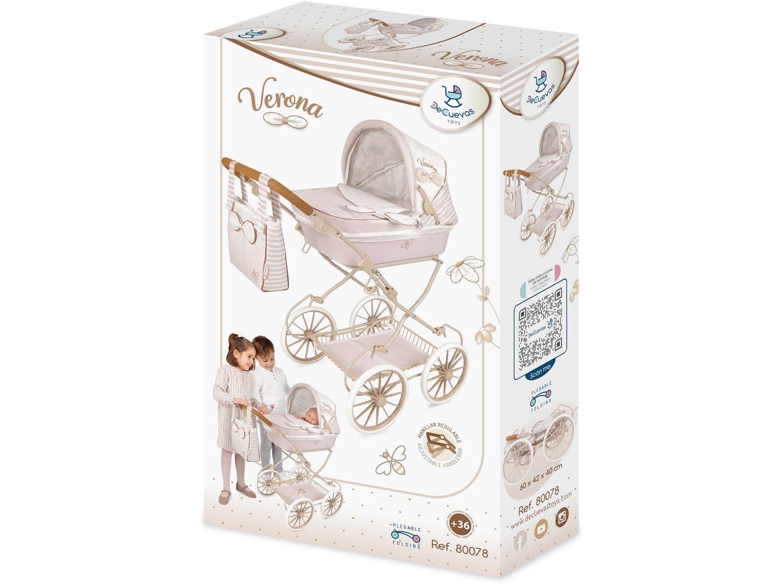 Carro de Muñecas Verona Plegable DeCuevas 80078