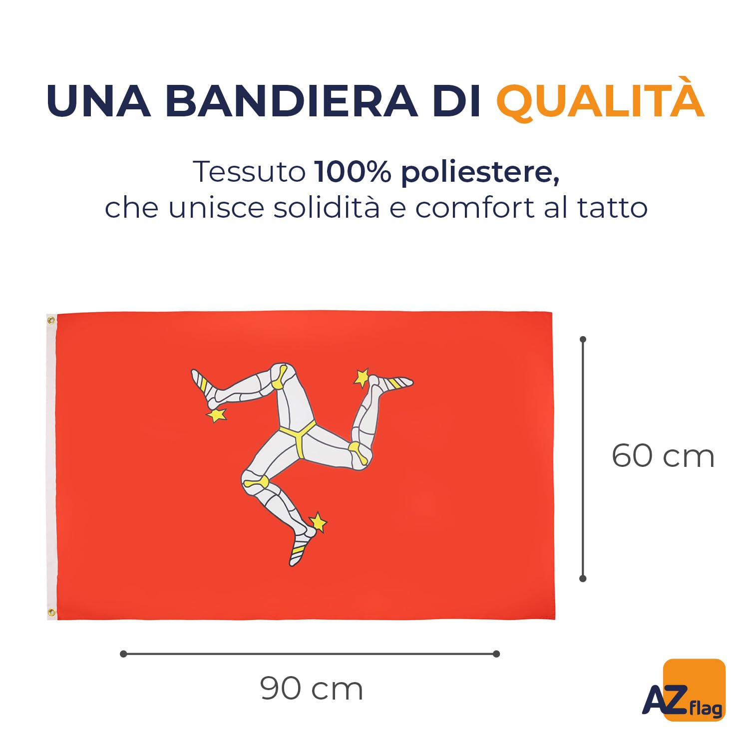 Bandiera dell'isola di Jersey 150x90cm - Compra/Vendita Bandiere di Jersey 90 x 150 cm