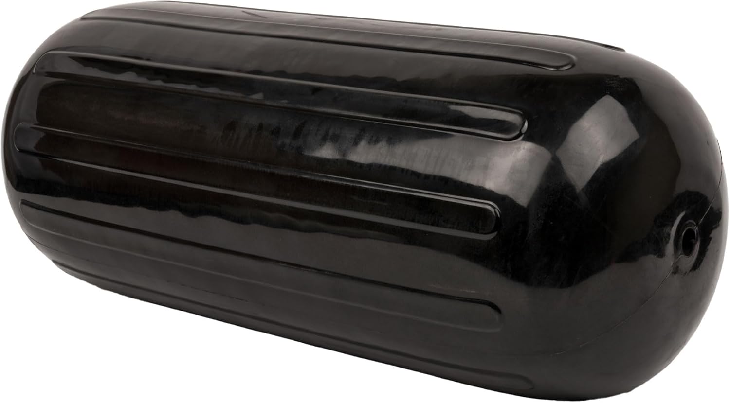 Docking Fenders 4-Pack – Center Hole Boat Bumpers for Larger Vessels – Heavy-Duty Marine Vinyl – Non-Abrasive Finish – Reinforced Ends – Vertical or Horizontal Mount