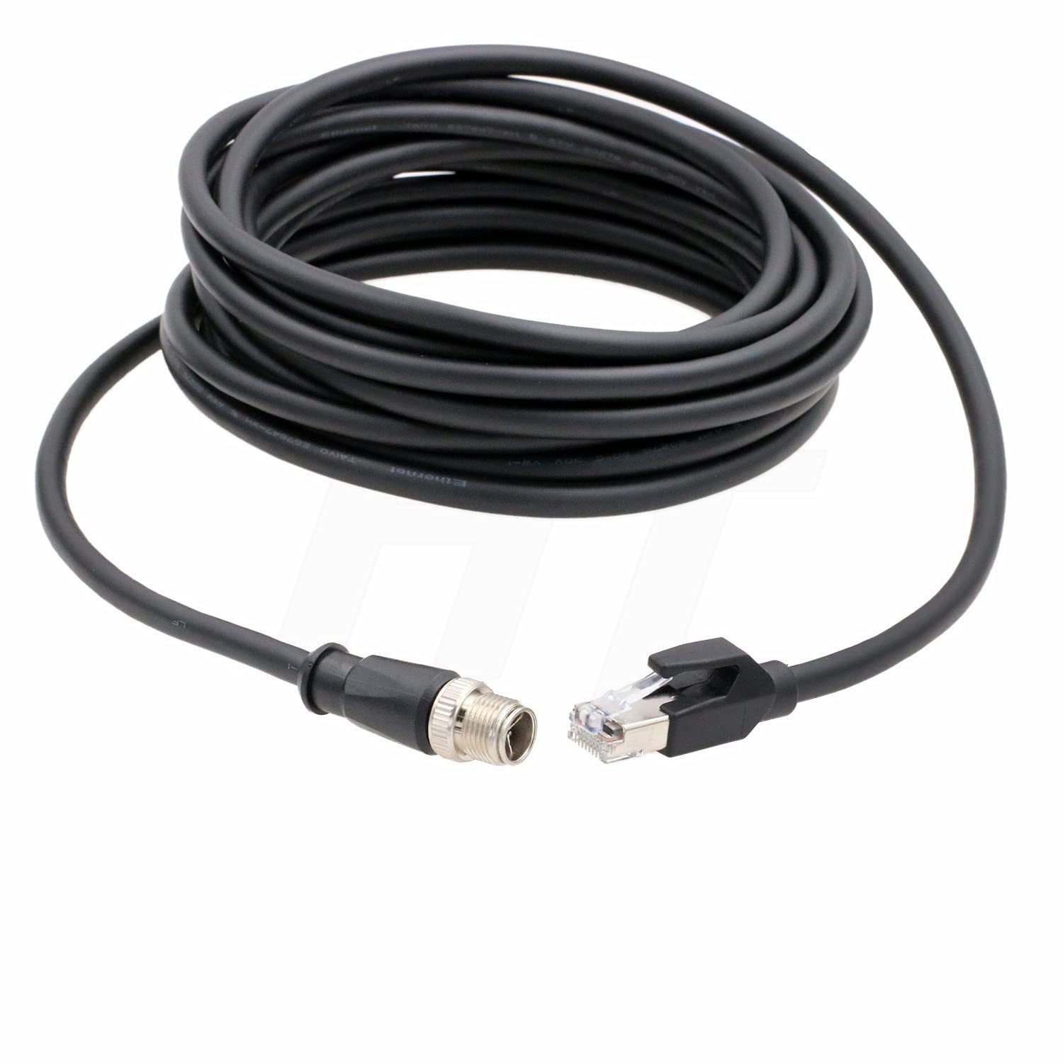 HangTon M12 8 poli X-Coded maschio a RJ45 Cat5e Schermato Ethernet Cavo dati per fotocamera Basler Blaze e Cognex IS2000 IS7000 IS8000 10 m (10.00)