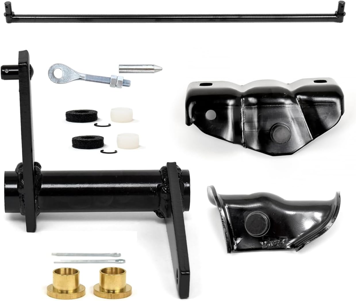 Bell Crank Kit 360/390 V8 - Clutch Release Equalizer Bar, Pivot Mount Brackets, Upper/Lower Linkage Rods For Ford F-100 Pickup Truck 1968-1976