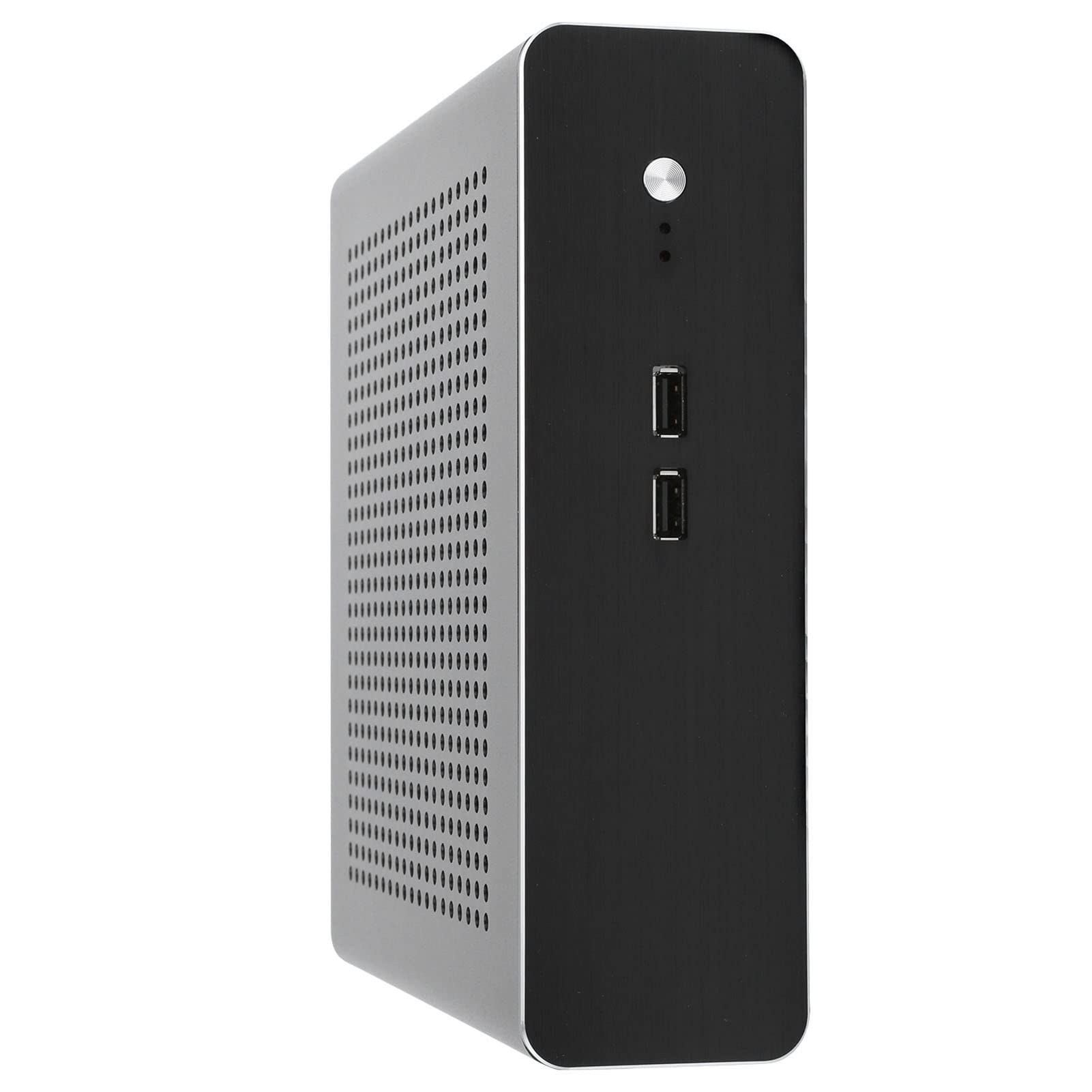 Obudowa Mini Itx, obudowa G60S Htpc w pełni aluminiowa zasilacz DCATX Htpc komputer wszystkie ciała elektronika komputery akcesoria komponenty obudowy zewnętrzne porowate rozpraszanie ciepła PC