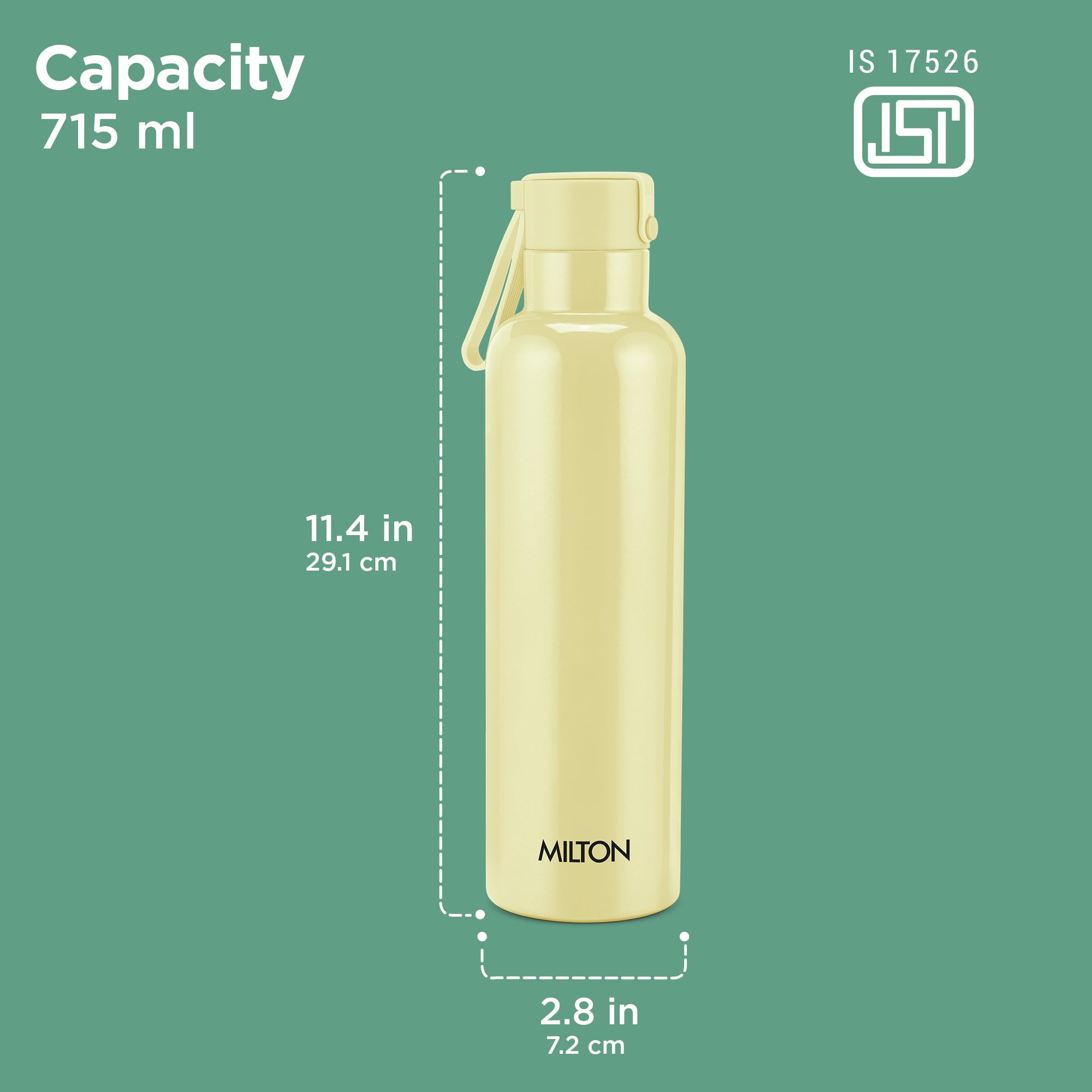 Milton Felice Thermosteel Water Bottle - Hot & Cold -8 Milton Felice Thermosteel Water Bottle - Hot & Cold -8