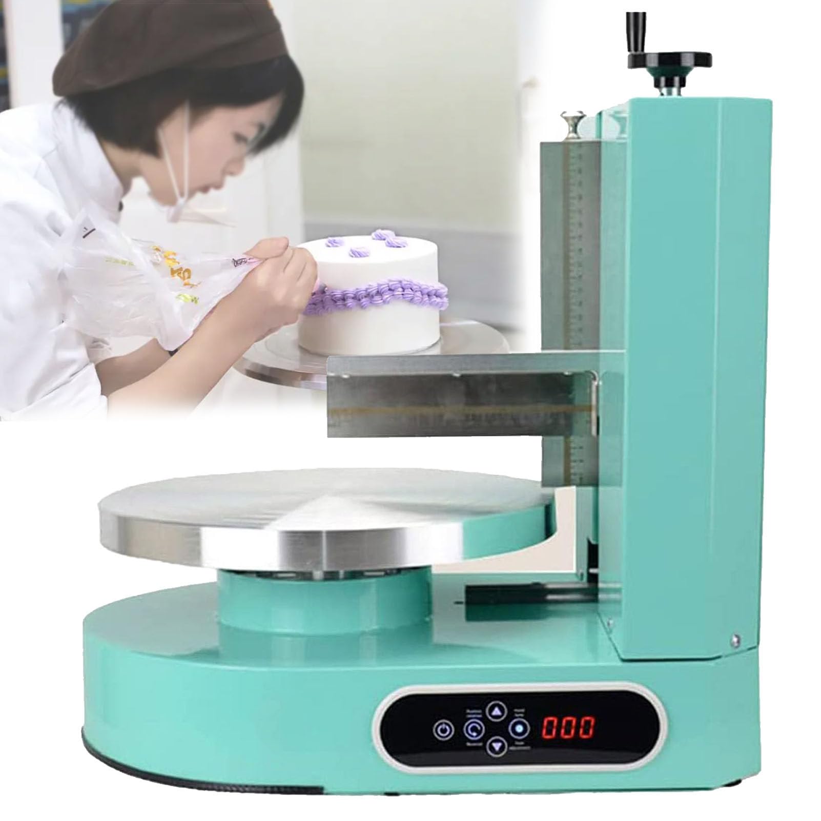 Kuchenglätter Dekorieren Werkzeug Automatisch Einstellbarer Schaber für Geburtstagstorte Creme Verteilen - Ideal für Dessertläden und Haushalte
