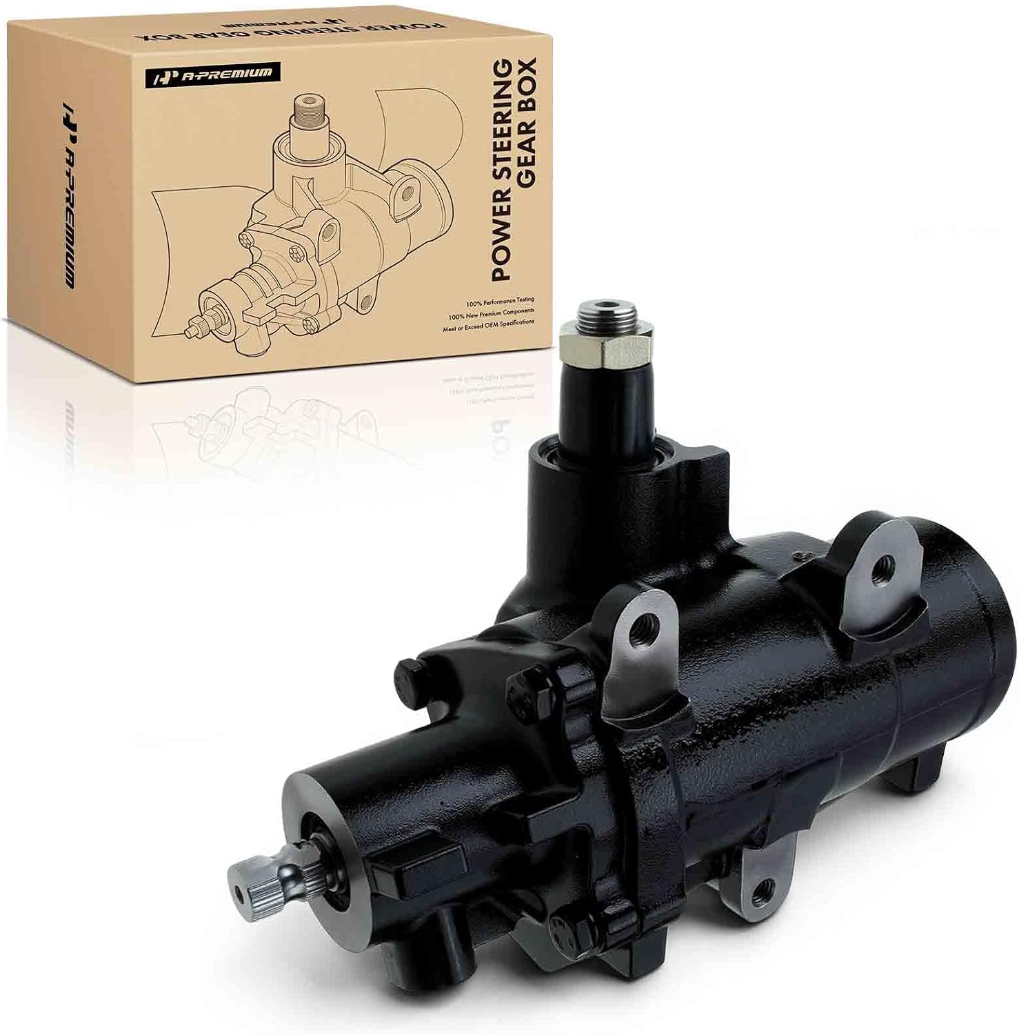 A-Premium - Power Steering Gearbox Gear Box Compatible with Ford F-100, F-150, F-200, F-250, F-350, Explorer, E-100/E-150/E-250/E-350 Econoline, Bronco & Mazda B2300, B3000, B4000