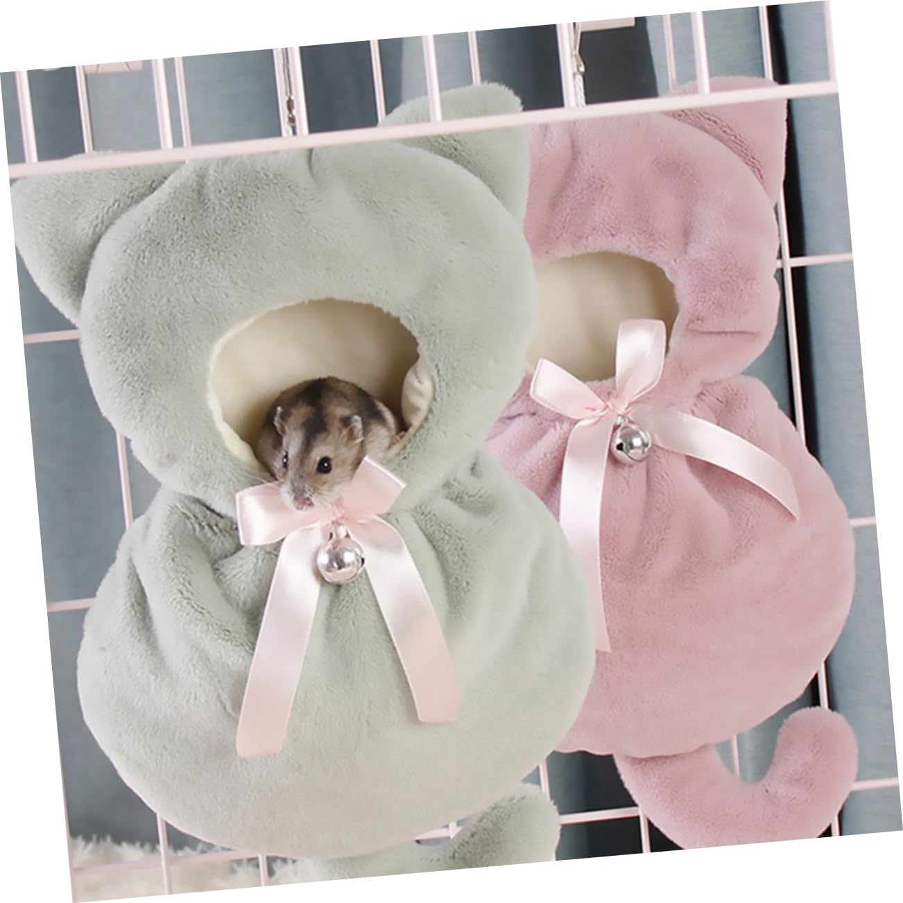 POPETPOP 3piezas Hamaca Colgante para Hámster Cama Aislante De Invierno Nido y Cálido para Mascotas Accesorio De Jaula para Pequeños Roedores Diseño Acogedor y Duradero