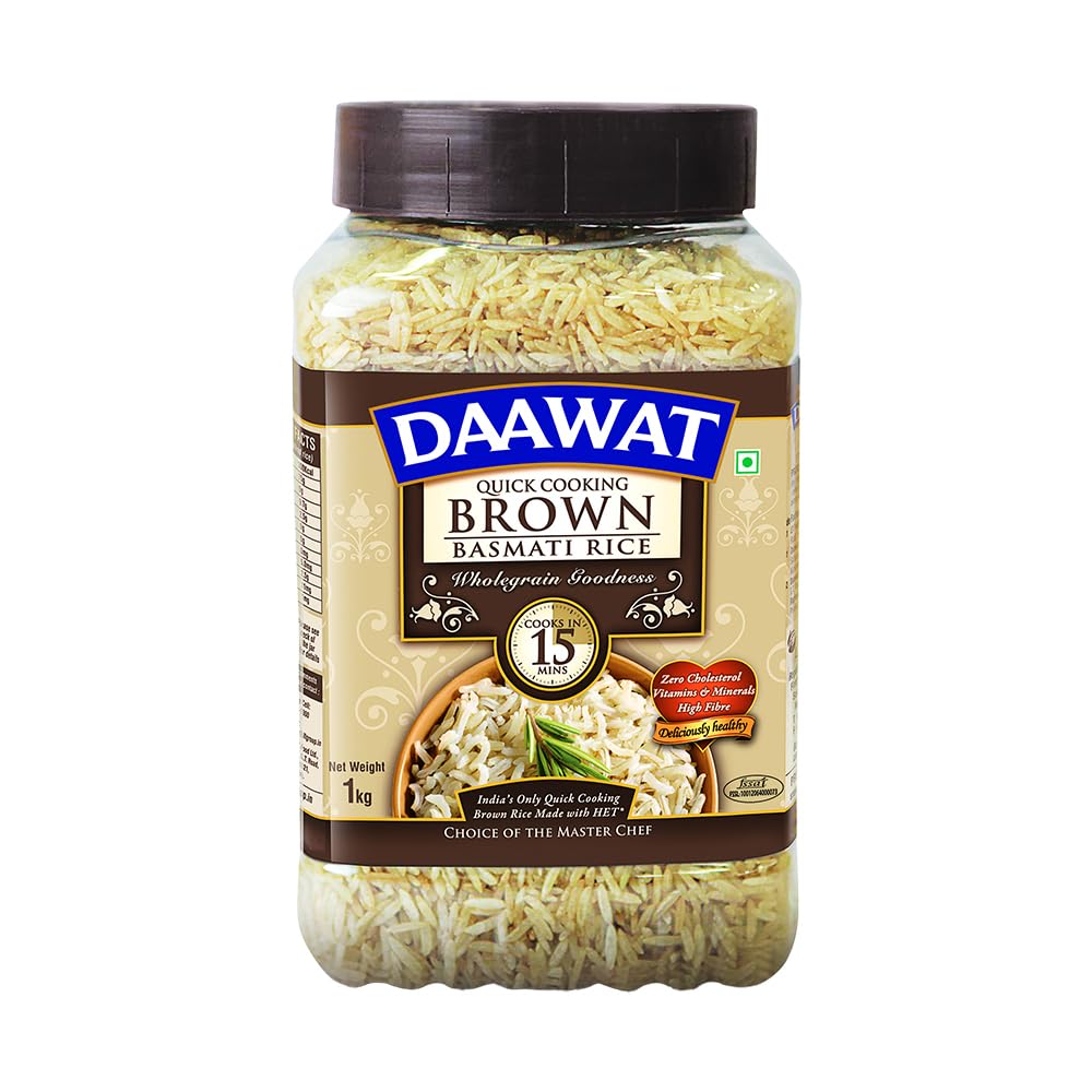 DaawatQuick Cooking Brown Basmati Rice 1kg