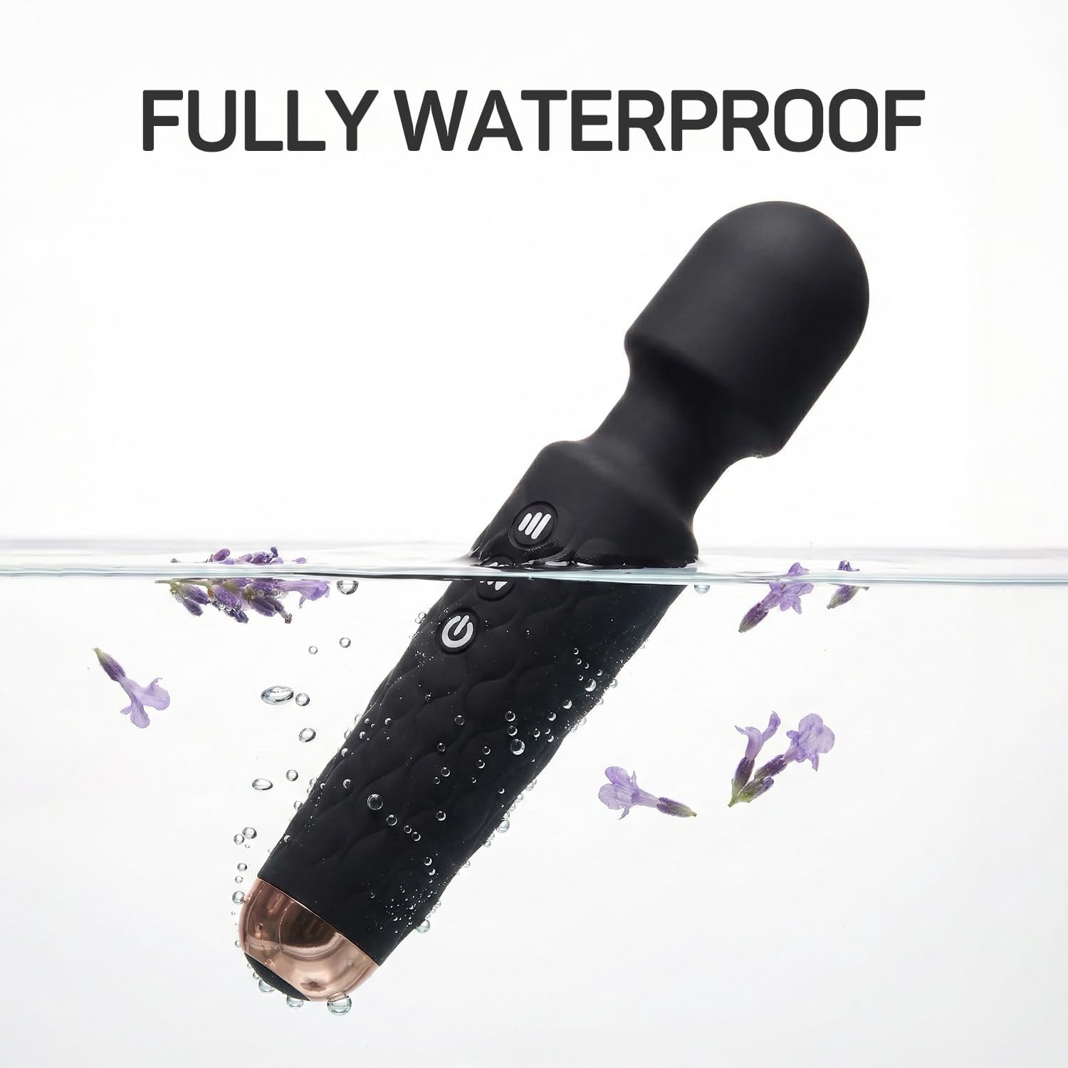 Rechargeable Personal Massager, 8-Speed & 20-Mode Cordless Handheld Percussion Massager for Neck, Back, Shoulder Relaxation, Quiet Handheld Body Massager with Ergonomic Design(Black)