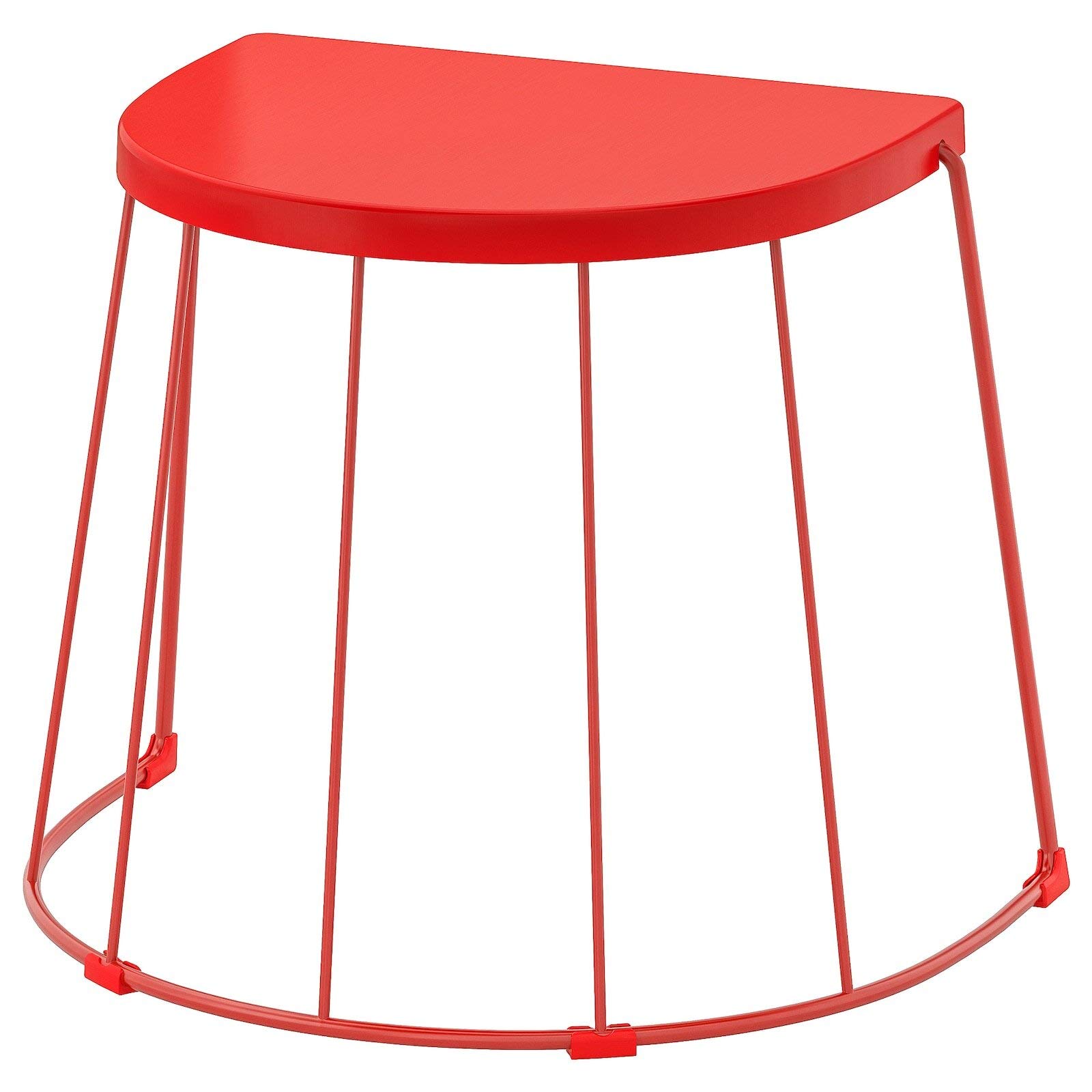 Ikea TRANARÖ Stool/Side Table, in/Outdoor, red56x41x43 cm (22x16 1