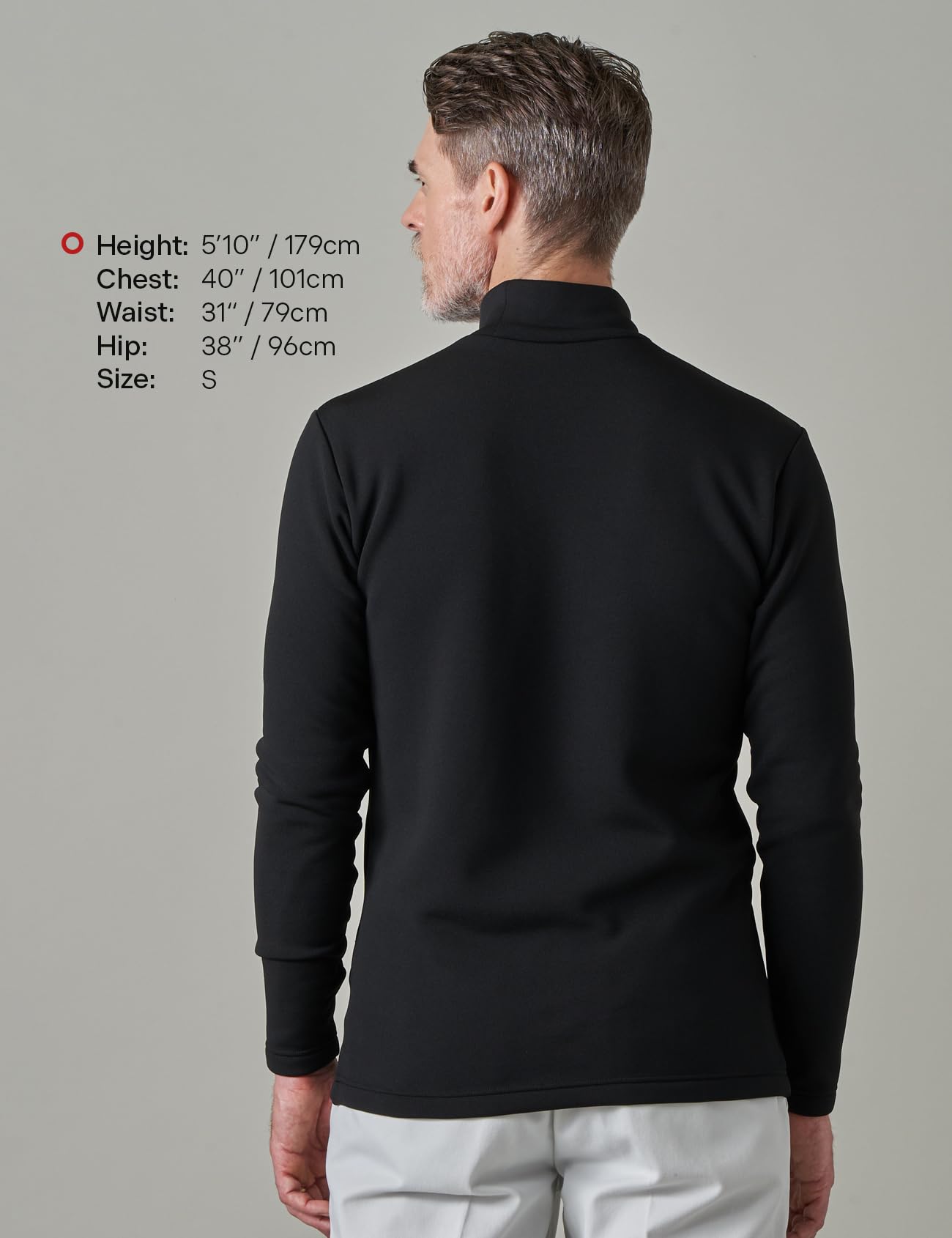 LAPASA Maglia Termica da Uomo con Collo Alto Finto in Micropile - Abbigliamento Termico Traspirante Maniche Lunghe Fodera in Pile Strato Base M102/M123/M132