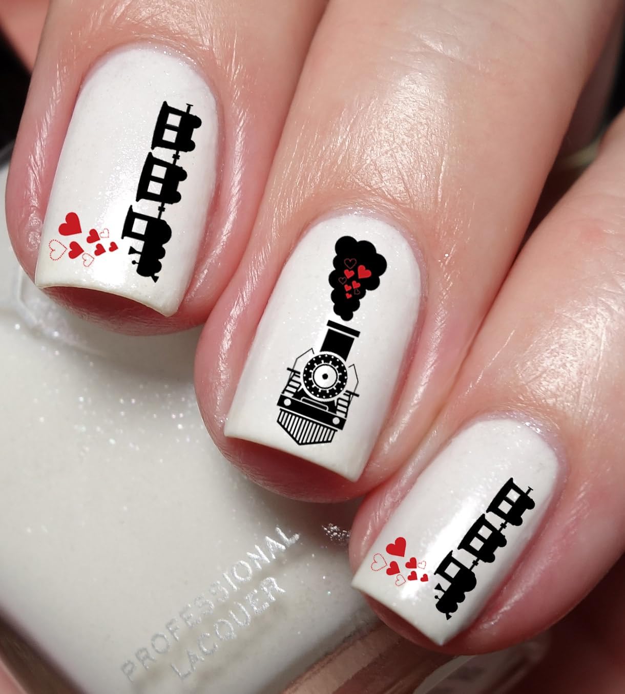 Love Train Nail Art Decal Sticker