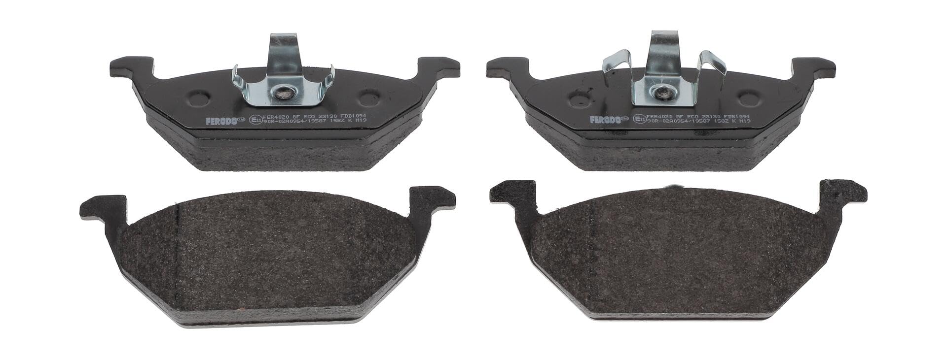 FERODO Kit pastiglie freni Anteriore non predisposto per visualizzazione avviso usura senza accessori FDB1094 Compatibilità con VW Polo Hatchback 6R1, 6C1 Golf 4 Hatchback 1J1 POLO 9N, SEAT | Compatibile con: AUDI A1, A1 Sportback, A1 Sportback, A3, SEAT