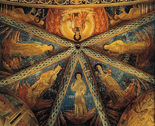 Cuadros de Italia Montefalco y la Iglesia de San Francisco para decoración de oficina 60x90cm