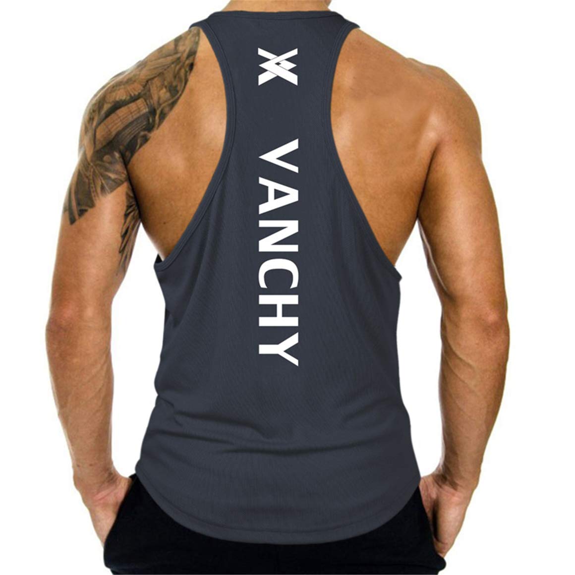 Cabeen Camiseta de Tirantes Deportiva Sin Mangas Fitness Running Rápido Dry Tank Top para Hombres