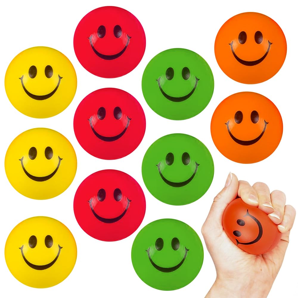 Amazon | ArtCreativity スマイルフェイスストレスボール 子供と大人用