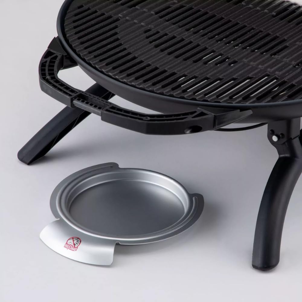 500 barbecue a gas portatile da campeggio con piastra in ghisa, doppio uso a gas, bruciatore 9000 BTU | area di cottura da 1065 cm, barbecue a gas compatto per giardino, viaggi e roulotte | 4