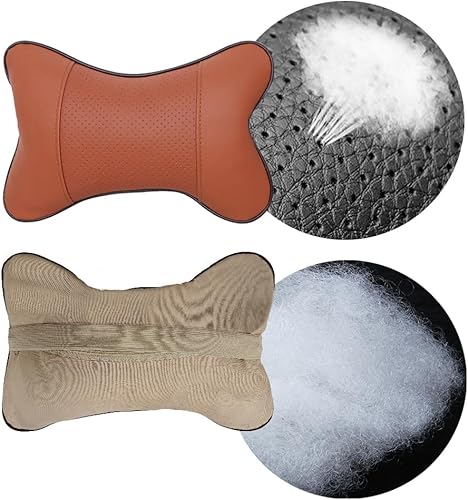 Miniatura 8 de Almohada para el cuello del automóvil, almohada para reposacabezas de automóvil, suave y cómoda, transpirable, diseño ergonómico, cojín de cuello