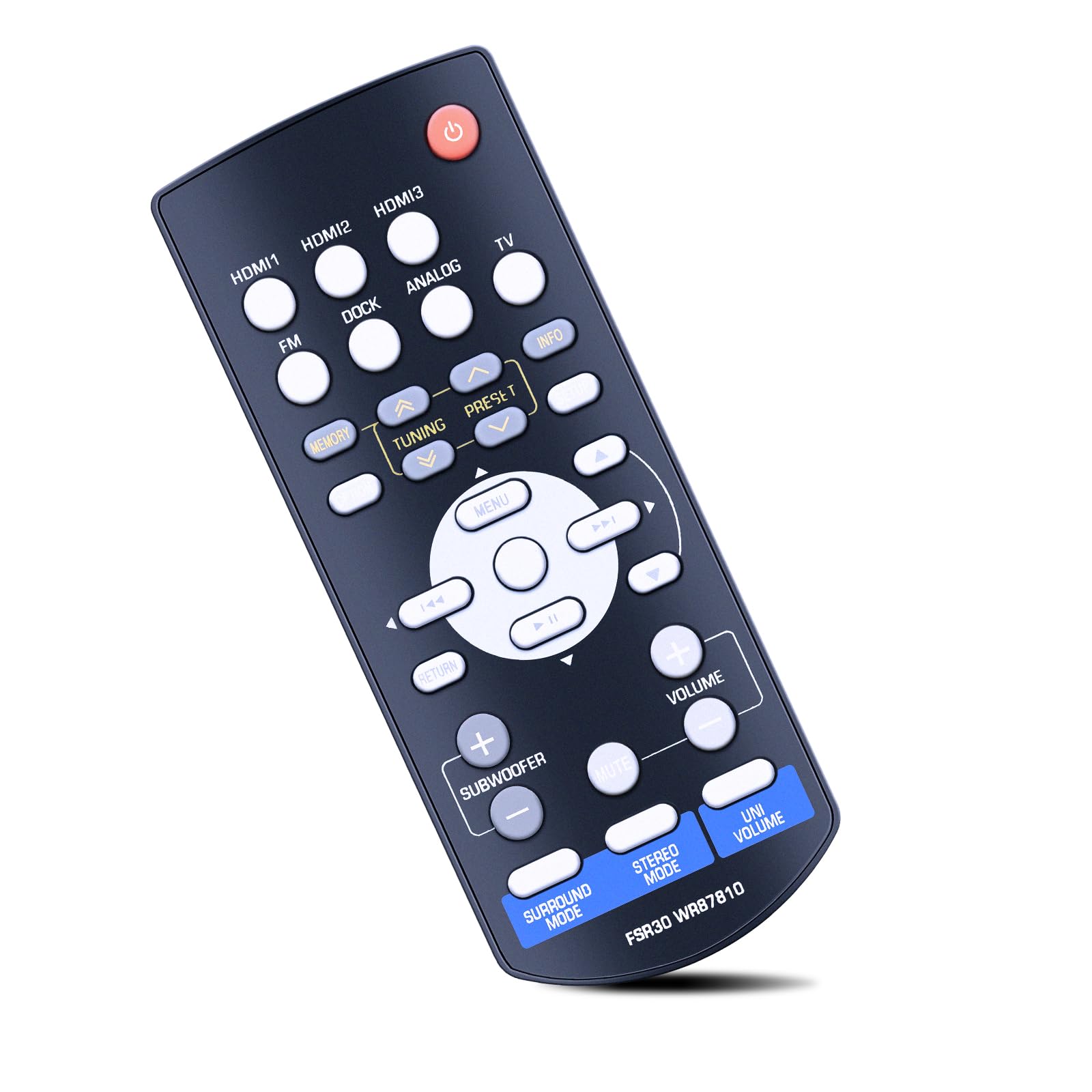 Amazon.com: ZWP FSR30 WR87810 Soundbar Replacement Remote Control