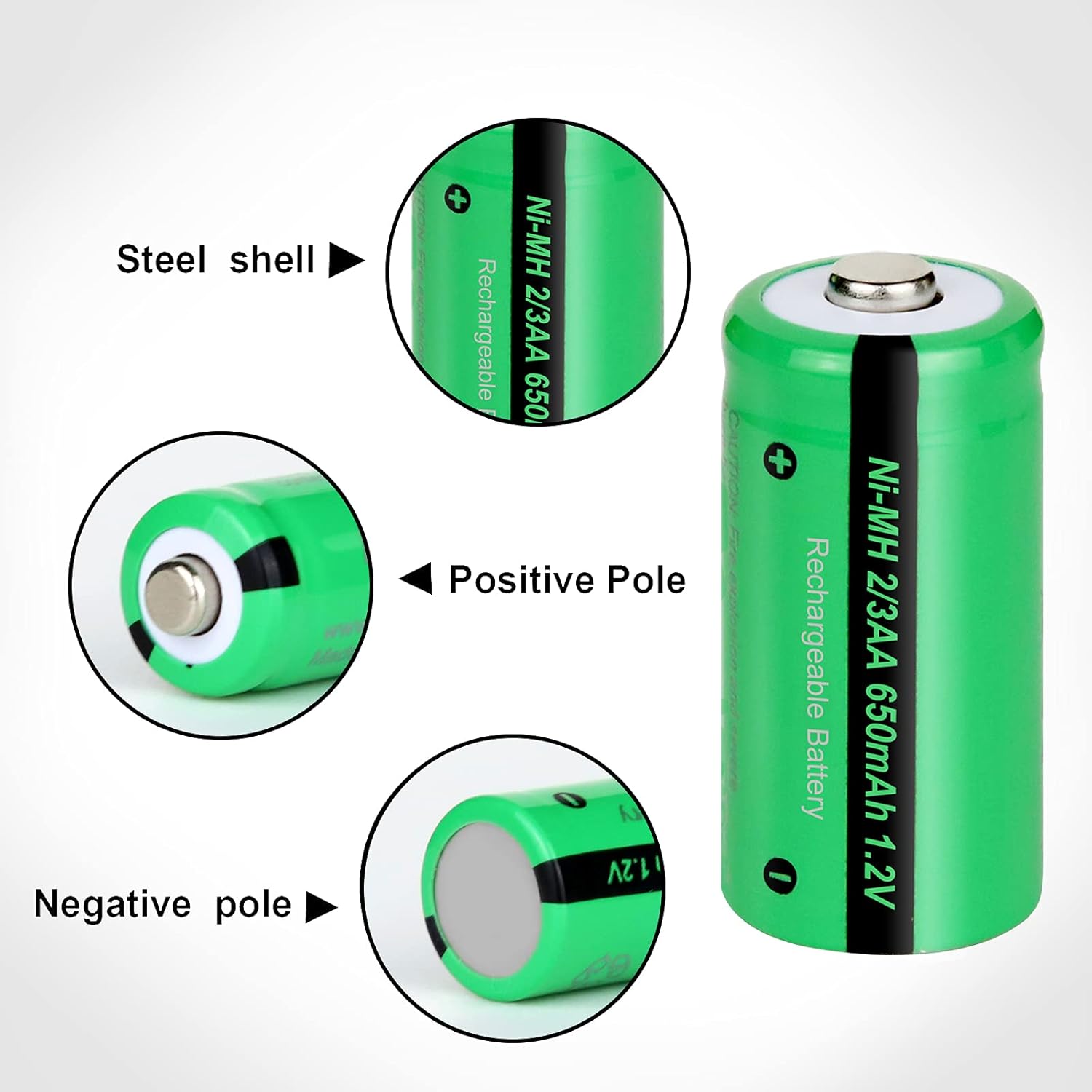 好きに 充電電池 2 3単4形 3aaa 400mah ニッケル水素電池 500回以上使用可能 6本 Discoversvg Com