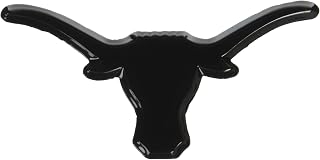 UTX University of Texas Longhorns 3d Black Onynx Premium Metal Emblem Car Truck Motorcycle Bevo "Hook'em Horns" with NCAA College Logo