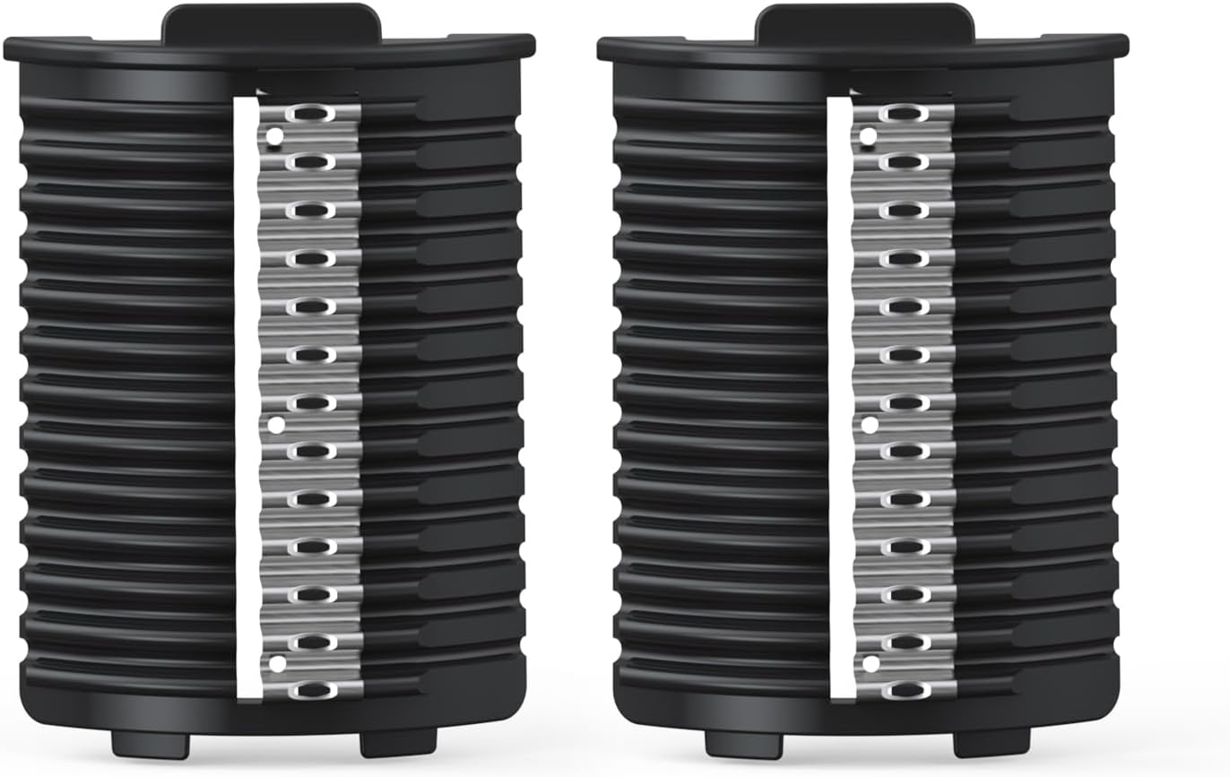 Electric Cheese Grater Attachments, Wave Slicing Blade, Uniquely Shaped Blades For Delicate And Flavorful Chips (1 Pair)