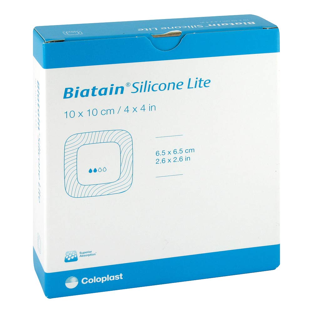 BIATAIN Silicone Lite Schaumverband 10x10 cm 10 St