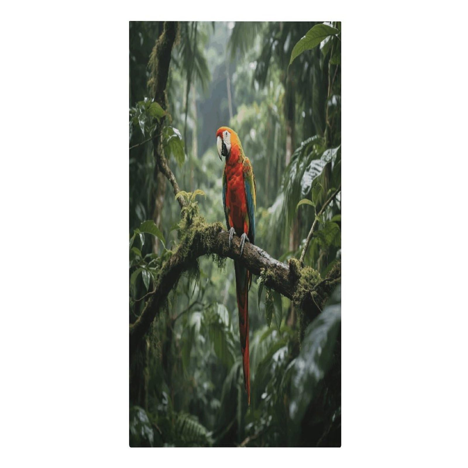VstaDank Parrot_Rainforest Beach Towel Vacation Essentials Sand Free Soft Quick Dry Swim Towels 61"x30" Modern Extra Large Towels Lightweight Microfiber Beach Towel for Swimming Pool
