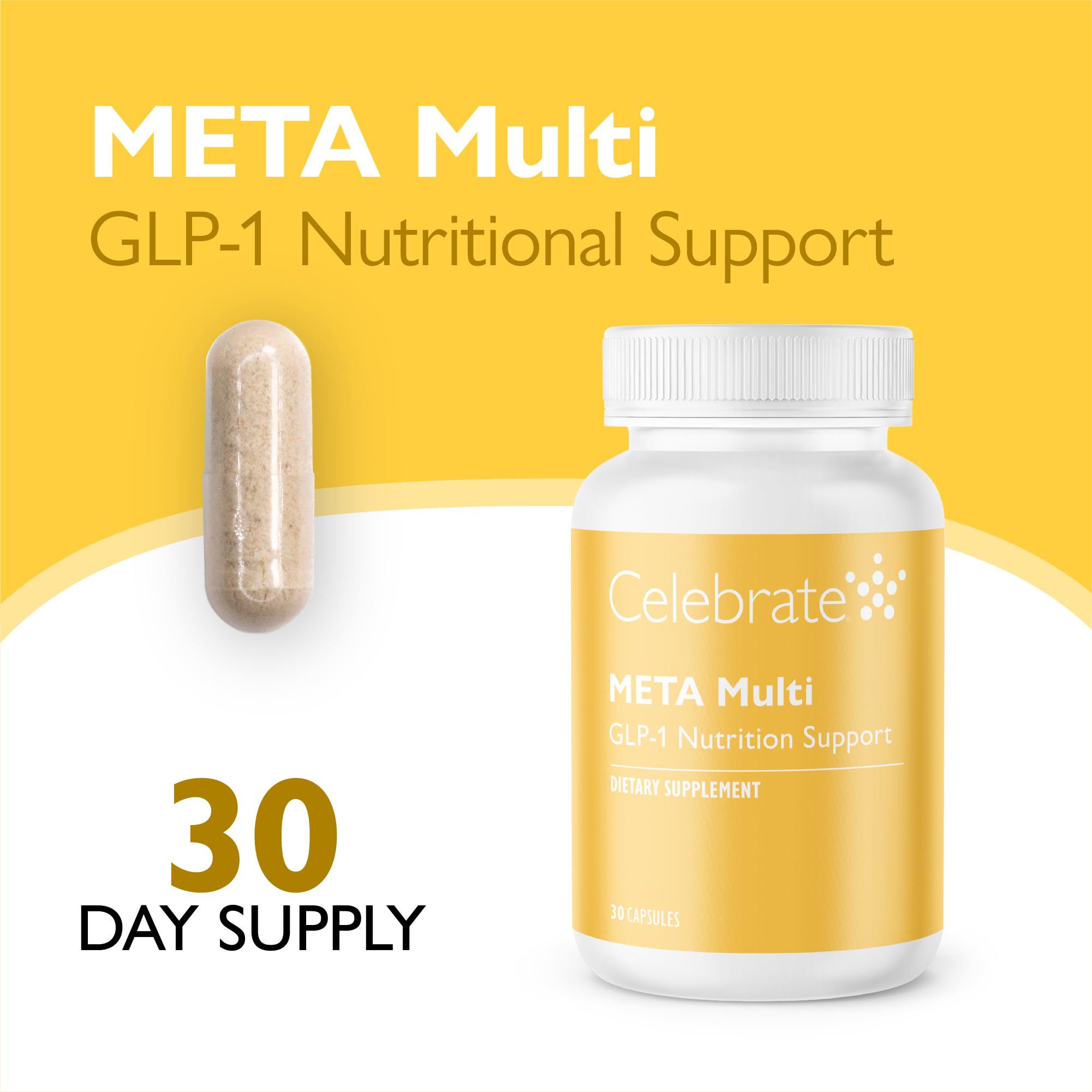 Celebrate Vitamins META Multi GLP-1 Multivitamin, 30 Day Supply