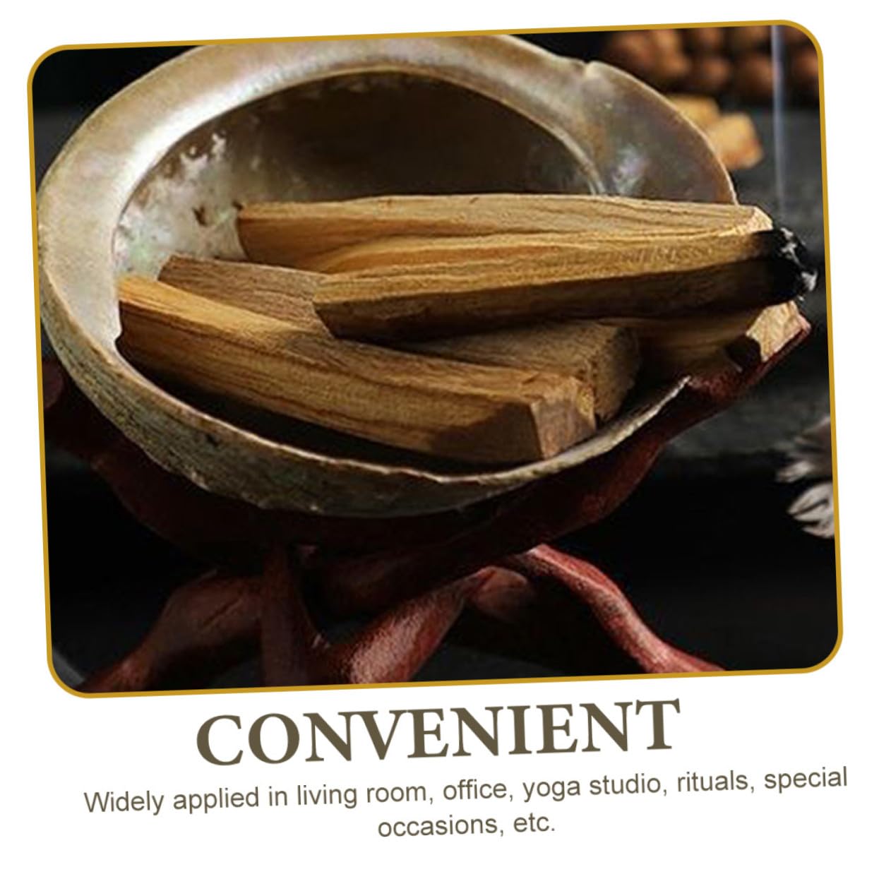 10 Piezas Unidades Varillas de Incienso Natural de Madera Purificadora para Aromaterapia y Limpiador para Hogar Relajante para Yoga y Interiores