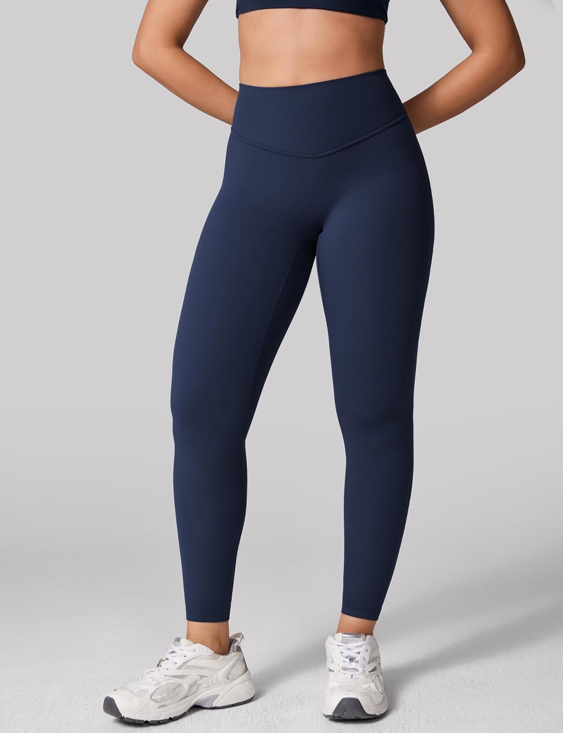 Hugcurve No Front Seam Hidden Scrunch Butt High Waisted Workout Leggings for Women Butt Lifting Yoga Pants Gym - 25''